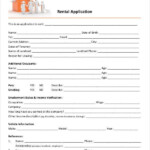 21 Printable Rental Application Templates Free Premium Templates