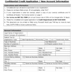 40 Free Credit Application Form Templates Samples