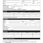 50 Free Employment Job Application Form Templates Printable