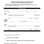 Assurance Wireless Change Of Address Form Fill And Sign Printable