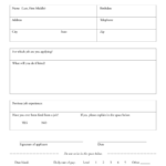 Basic Job Application Forms Download Edit Fill Sign Online Handypdf