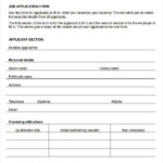 Blank Job Application 8 Free Word PDF Documents Download Free