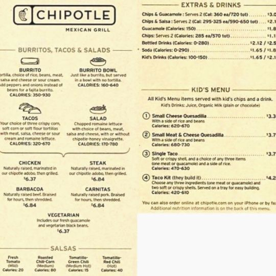 Chipotle Printable Application Printable Application