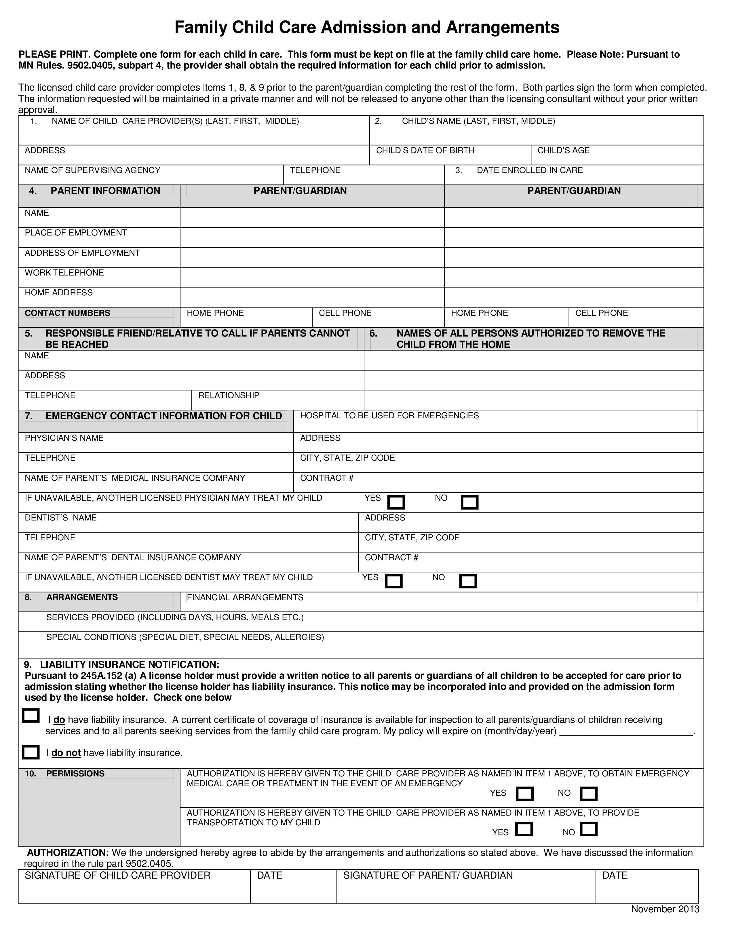 Daycare Application Form Templates At Allbusinesstemplates Daycare Application Form Templates At Allbusinesstemplates
