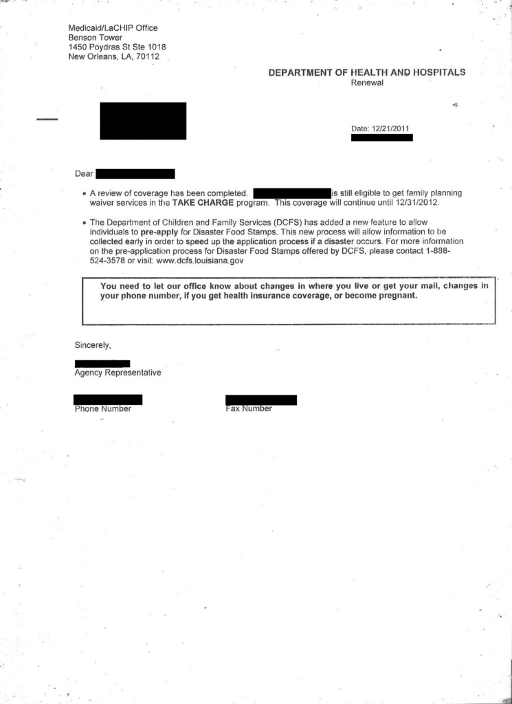 Dcfs La Gov Redetermination