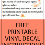 Decal Application Instructions Printable My Designs In The Chaos