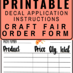 Decal Application Instructions Printable My Designs In The Chaos