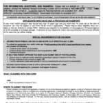 Form Ds 11 Application For A Us Passport Printable Pdf Download