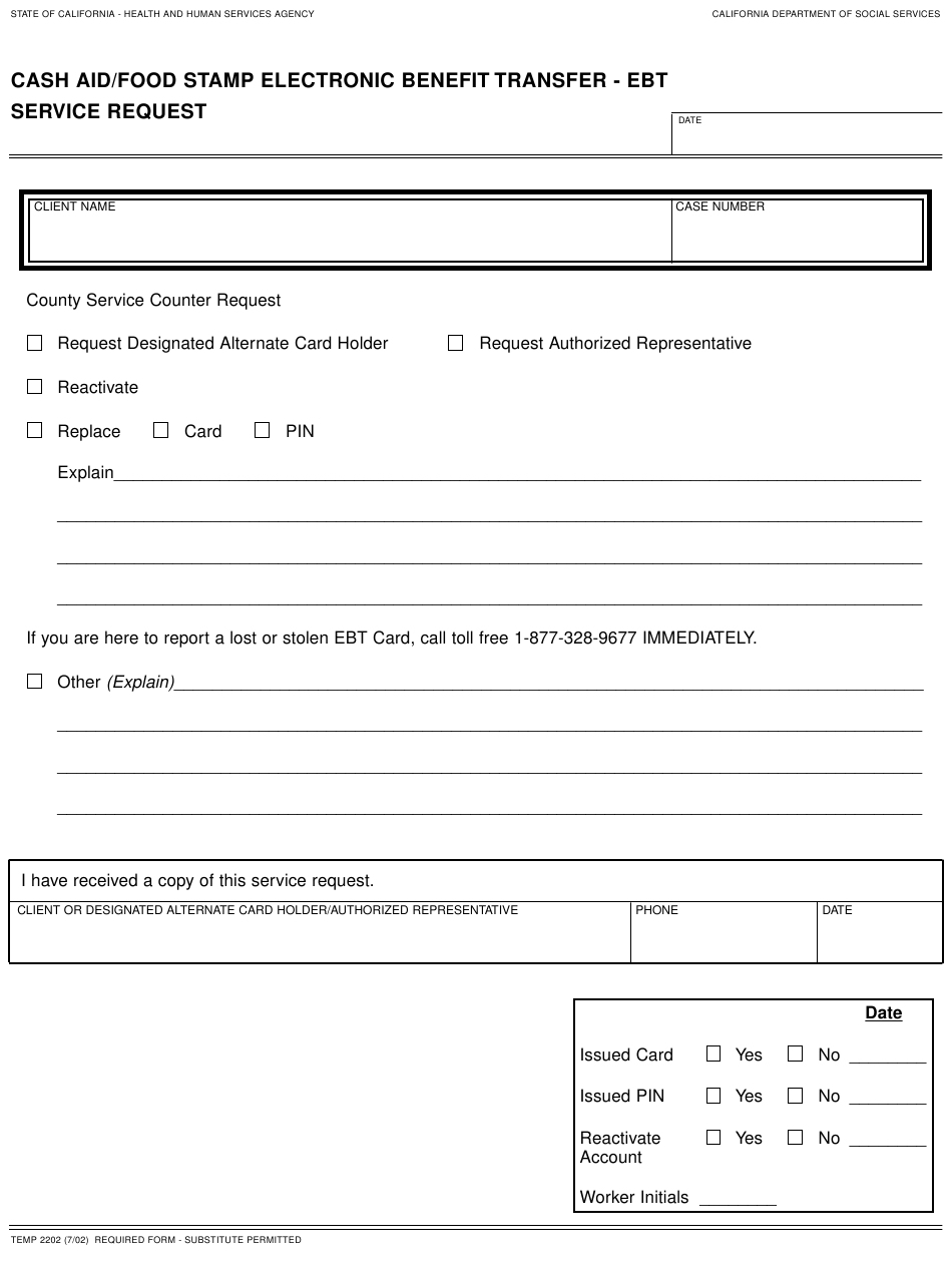 Printable Ebt Application Printable Application