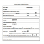 FREE 7 Sample Students Loan Application Forms In PDF MS Word
