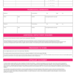 Free Printable Charlotte Russe Job Application Form Page 2
