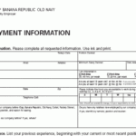 Gap Application PDF Print Out