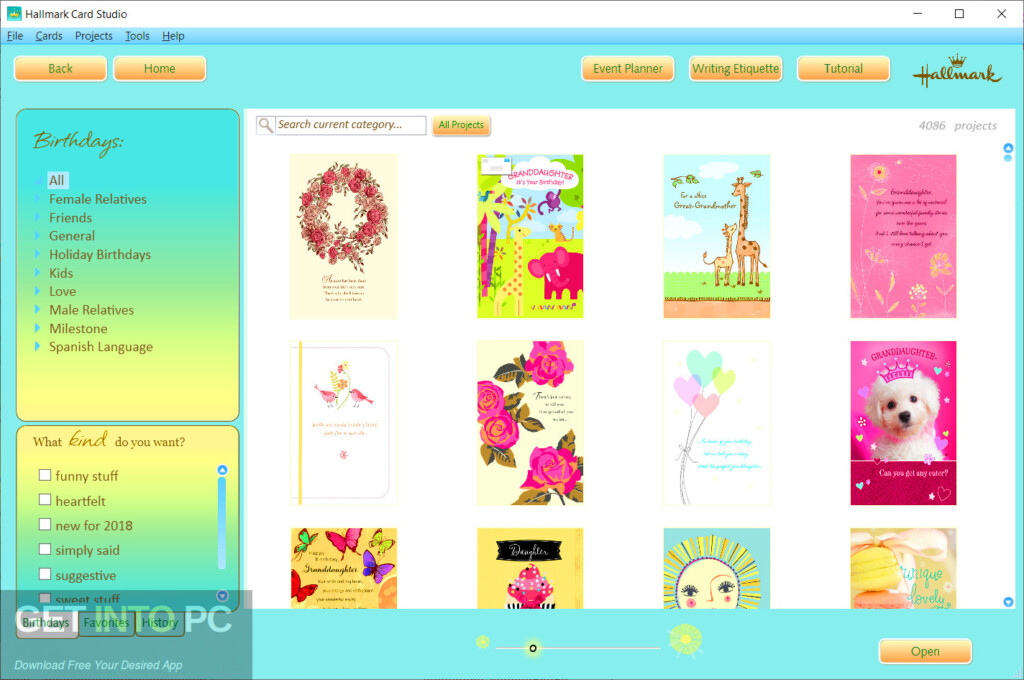 Hallmark Card Studio 2018 Deluxe Content Free Download