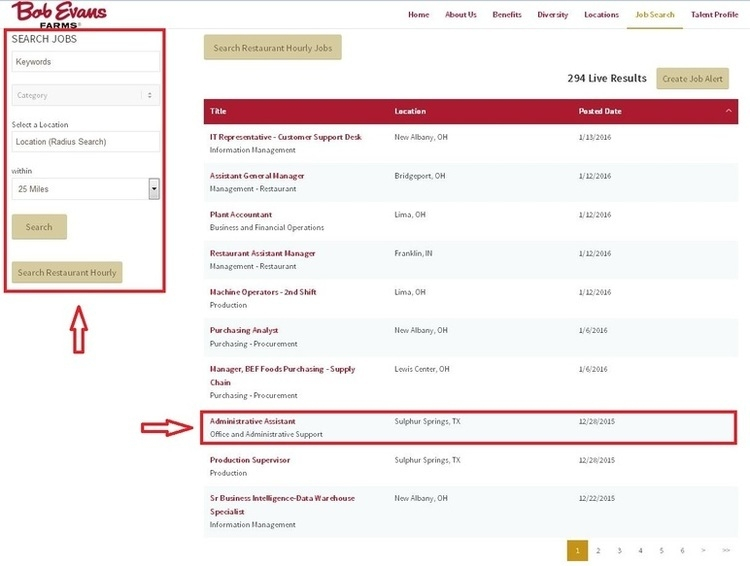 How To Apply For Bob Evans Jobs Online At Bobevans careers