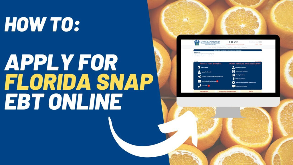 How To Apply For Florida Food Stamps Online YouTube