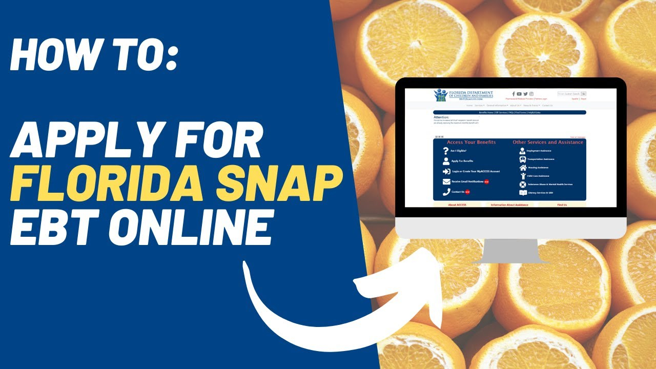 How To Apply For Florida Food Stamps Online YouTube