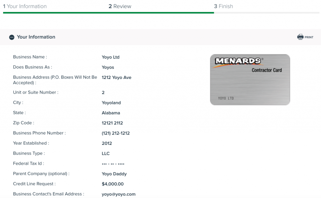 How To Apply For The Menards Contractor Card