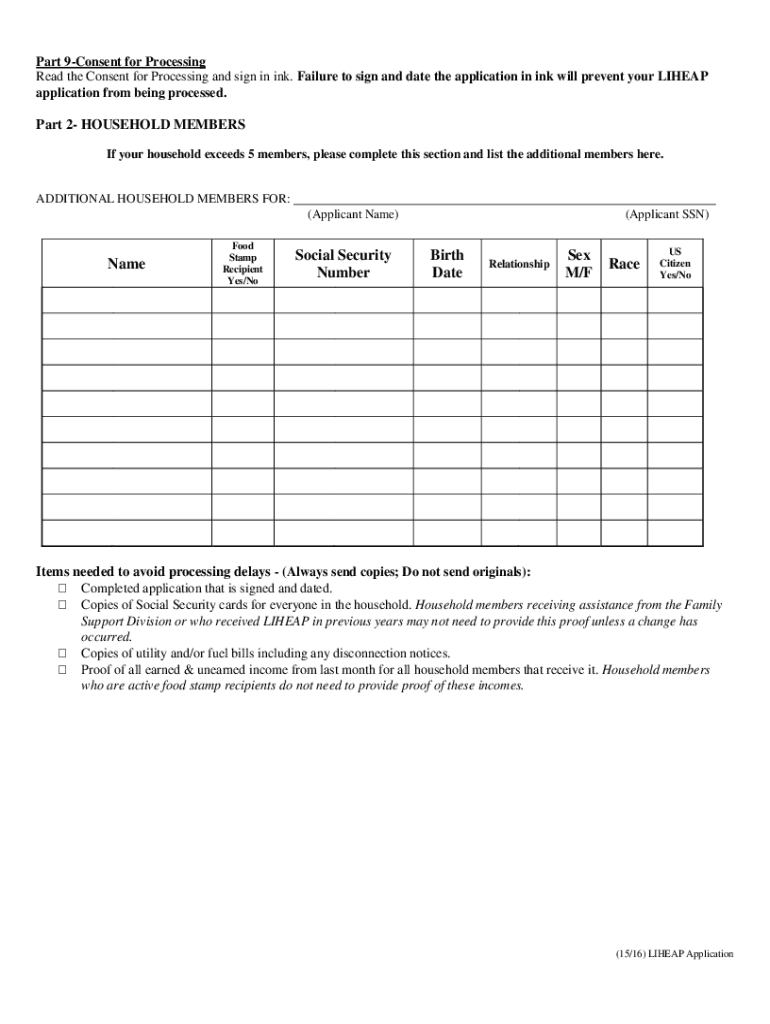 Liheap Application Missouri PDF Form Fill Out And Sign Printable PDF 