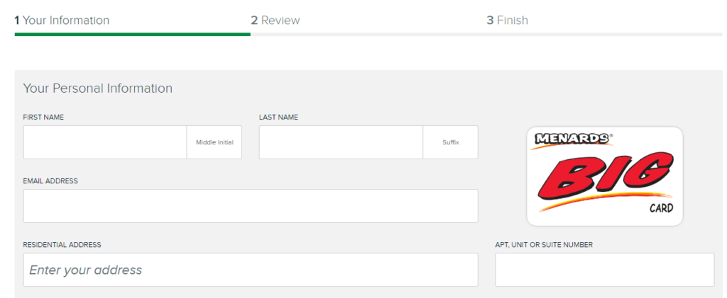 Menards Credit Card Application CreditCardMenu