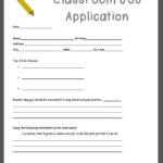 Quick And Easy Classroom Job Application Classroom Jobs Classroom