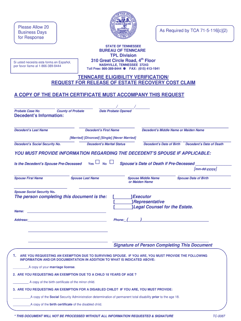 Printable Application For Tenncare Printable Application