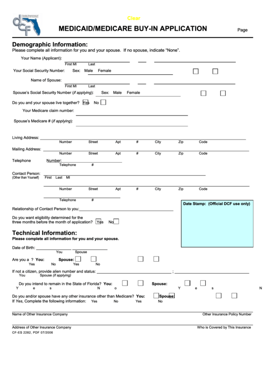 Top Florida Medicaid Application Form Templates Free To Download In PDF 
