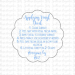 Vinyl Application Instructions Scalloped Circle Print And